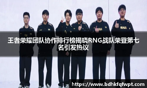 王者荣耀团队协作排行榜揭晓RNG战队荣登第七名引发热议