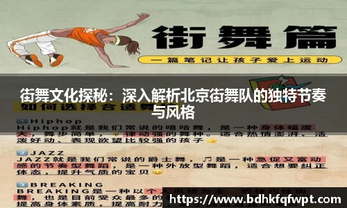 街舞文化探秘：深入解析北京街舞队的独特节奏与风格